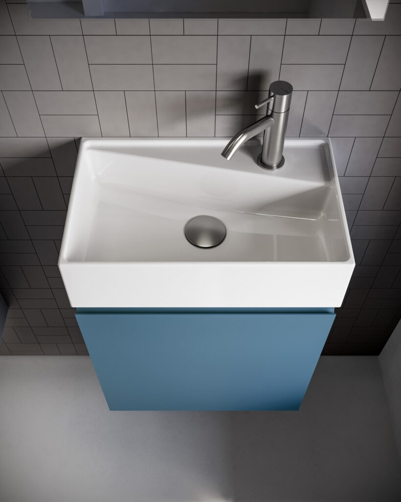 ARHAMS Mini Lavabo da Bagno con Lavabo, Lavabo Bagno Sospeso, Lavandino  Bagno, Lavabo da Bagno con Mobiletto, Mobiletto da Bagno (Color : Right,  Size : 46.5 * 26cm) : : Casa e cucina